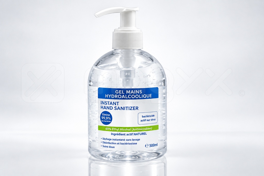 Gel hidroalcohólico — Frasco con dosificador de 500 ml